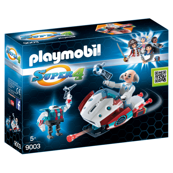 Playmobil Super 4 Skyjet com o Dr. X e Robot - Brincatoys