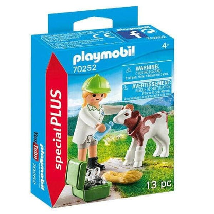 Playmobil Veterinária com Bezerro - Brincatoys