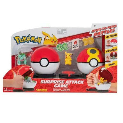 Introducing Pokemon Surprise Attack Pikachu vs Bulbasaur with SKU 23250422 recommended for ages 4+