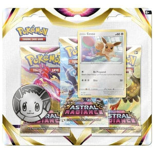 Pokémon Pack 3 pacotes Cartas Astral Radiance Eevee - Brincatoys