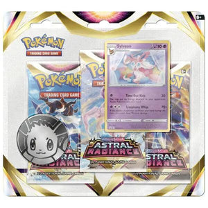 Pokémon Pack 3 pacotes Cartas Astral Radiance Sylveon - Brincatoys