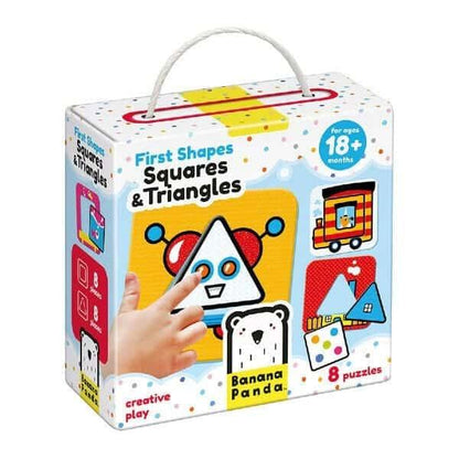 Introducing First Shapes Squares and Triangles with SKU 183366922 recommended for ages 12 months+