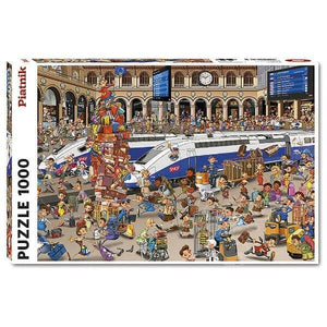 Puzzle 1000 pcs Estação de Comboios - Brincatoys