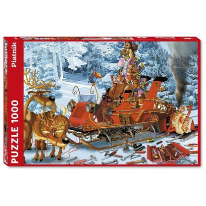Introducing 1000 pc Sleigh Repair Puzzle with SKU 86556622 recommended for ages 12+