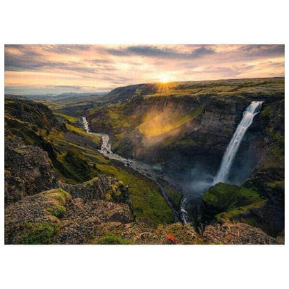 Introducing 1000 piece Puzzle -Haifoss Waterfall in Iceland- with SKU 861673821 recommended for ages 14+