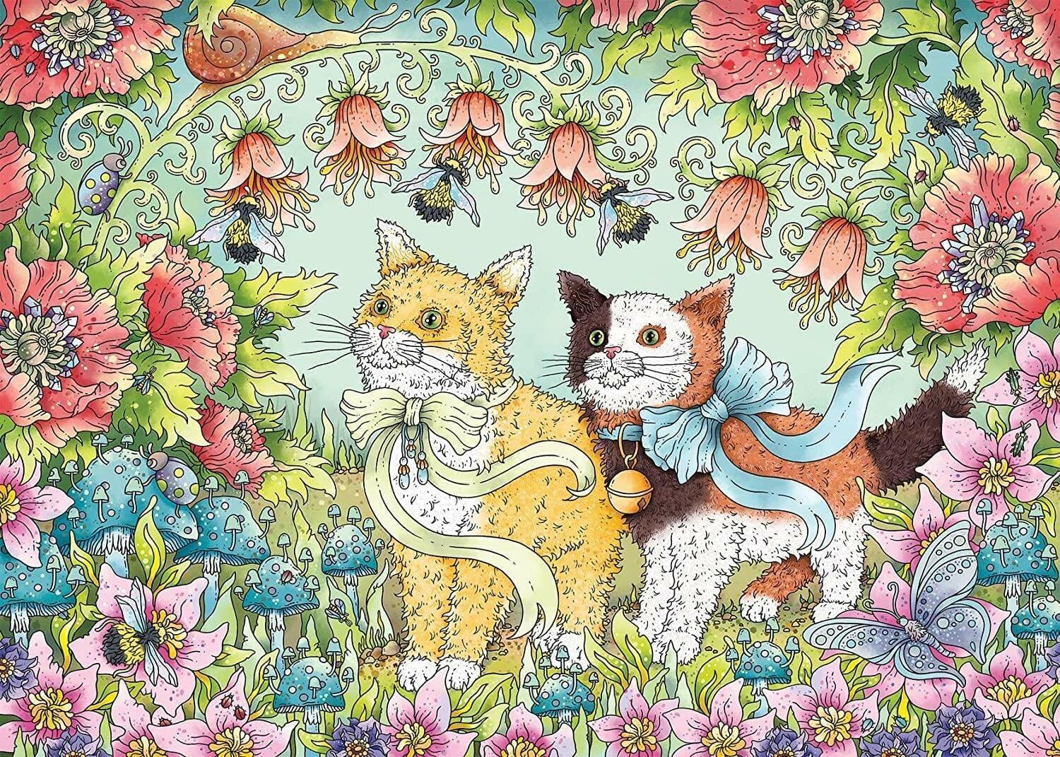 Puzzle 1000 peças Kitten Friendship - Brincatoys