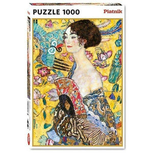 Puzzle 1000 peças Lady with The Fan - Brincatoys