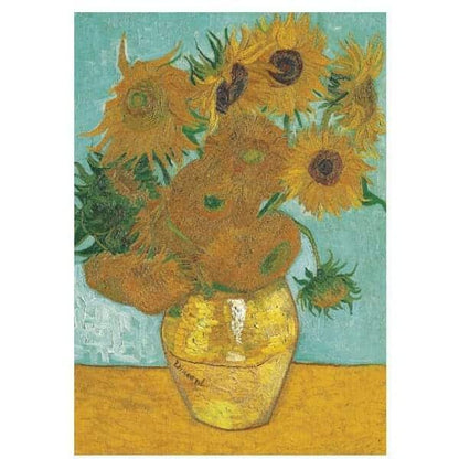 Introducing 1000 piece Van Gogh Sun Flowers Puzzle with SKU 866174021 recommended for ages 12+