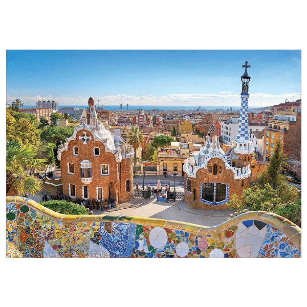 Puzzle 1000 peças Vista de Barcelona - Brincatoys