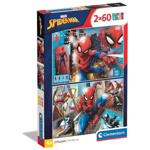 Puzzle 2 x 60 pçs - Homem-Aranha - Brincatoys