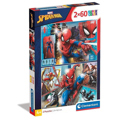 Puzzle 2 x 60 pçs - Homem-Aranha - Brincatoys