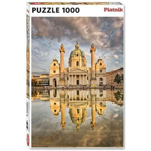 Puzzle A Igreja São Carlos, em Viena 1000 pçs - Brincatoys