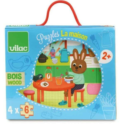 Introducing Wooden House Puzzle with SKU 26264321 recommended for ages 2+