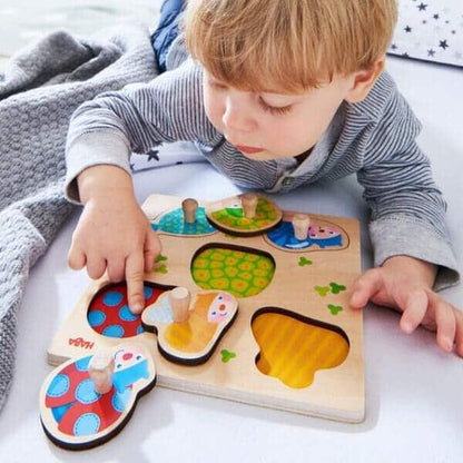 Introducing Peg Puzzle Colorful Animals with SKU 810458921 recommended for ages 12 months+