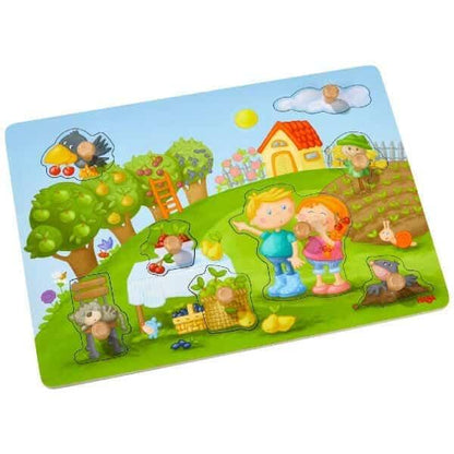 Introducing Peg Puzzle The Orchard with SKU 810443021 recommended for ages 12 months+