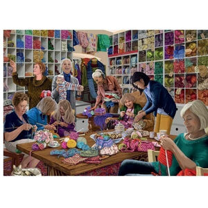Puzzle Falcon 1000 pçs - Knitting Club - Brincatoys