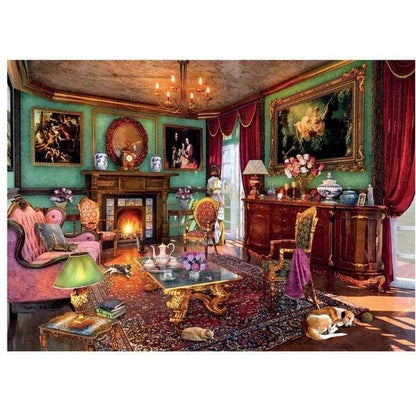 Introducing Falcon Puzzle 1000 pieces - The Drawing Room with SKU 81136523 recommended for ages 12+
