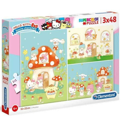 Introducing Hello Kitty Puzzle 3 x 48 pcs with SKU 855246621 recommended for ages 4+