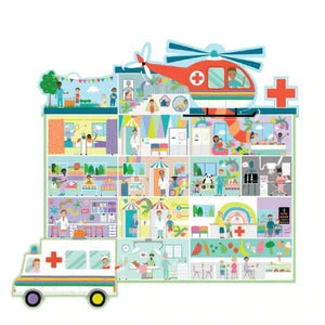 Puzzle Hospital 100 pçs - Brincatoys