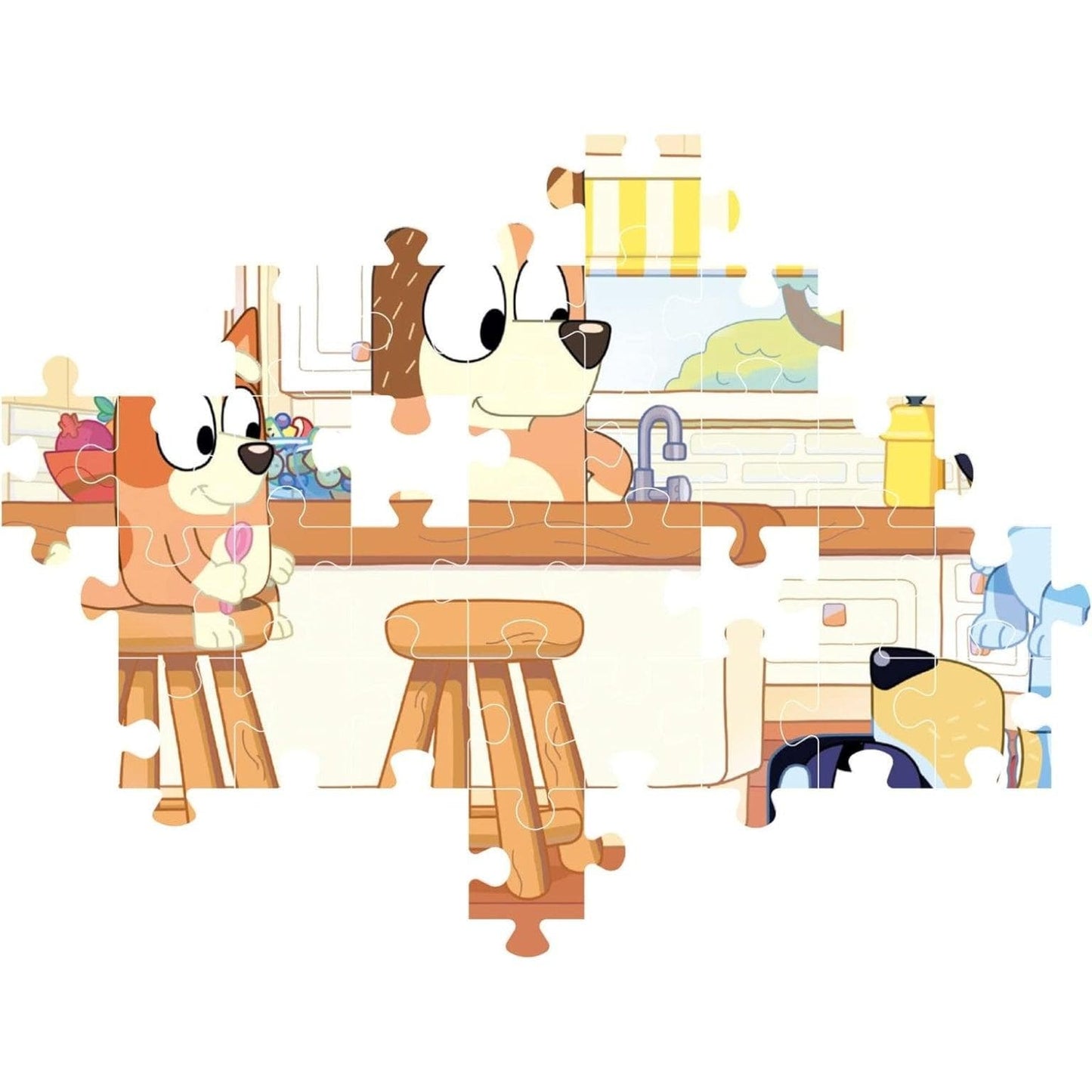 Apresentamos Puzzle Bluey e Família de 104 peças com o SKU 552716924 recomendado para + 6 anos