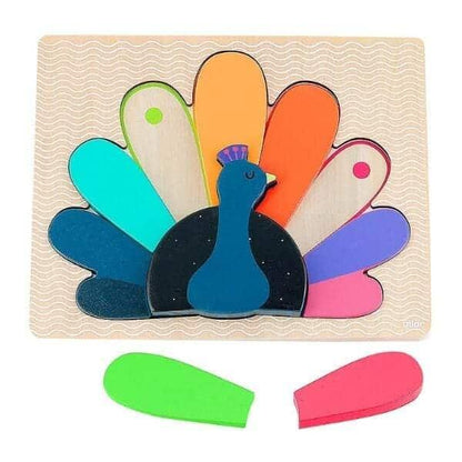 Introducing Wooden Peacock Puzzle with SKU 26741323 recommended for ages 12 months+