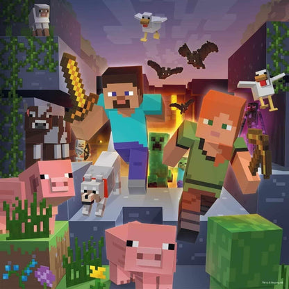 Introducing Minecraft Puzzle 3 x 49 pcs with SKU 775621723 recommended for + 5 years