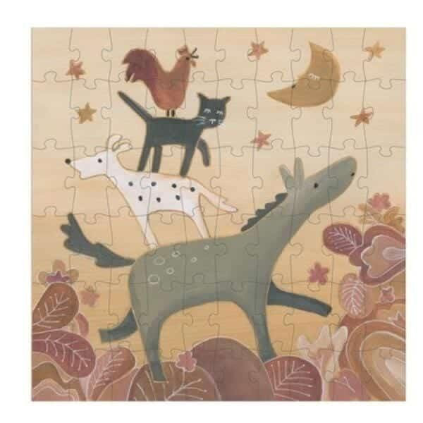 Apresentamos Puzzle - Músicos de Bremen  60 pçs com o SKU 727007923 recomendado para + 4 anos