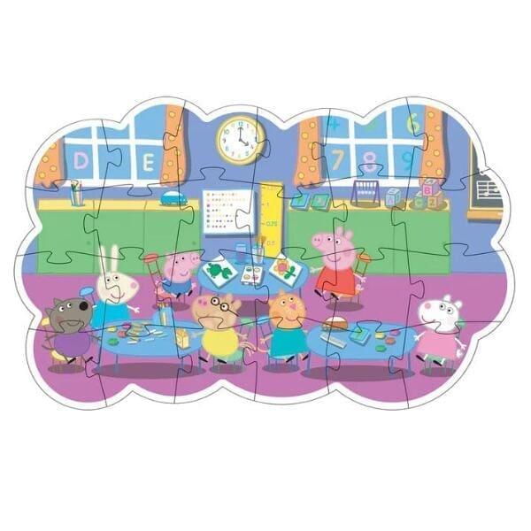 Apresentamos Puzzle Peppa Pig - Peppa na Escola com o SKU 50895023 recomendado para + 12 meses