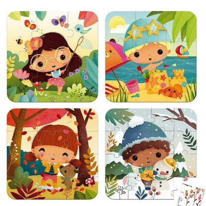 Introducing Progressive Four Seasons Puzzle with SKU 220265821 recommended for ages 3+