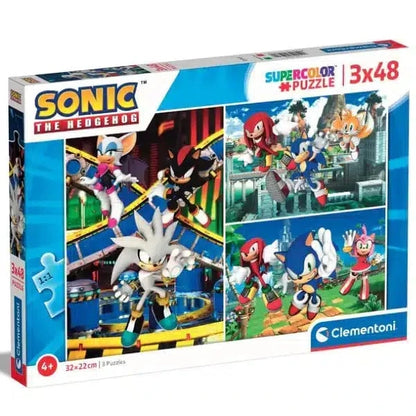 Introducing Sonic Puzzle 3 x 48 pieces with SKU 775280022 recommended for ages 4+