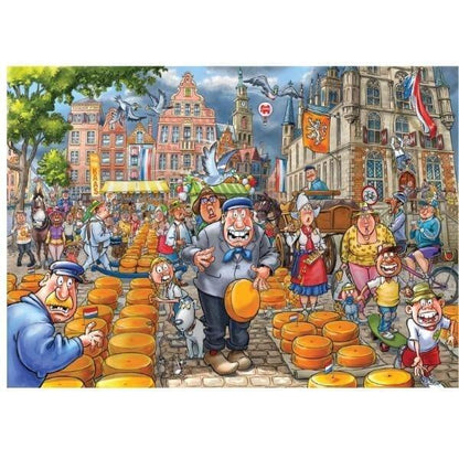 Introducing Wasgij? Puzzle 1000 pieces - Market Meltdown with SKU 82501023 recommended for ages 12+