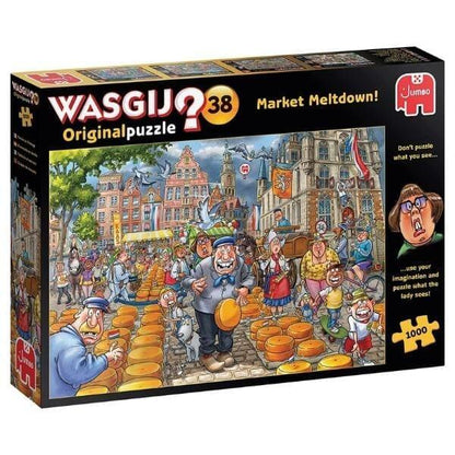 Introducing Wasgij? Puzzle 1000 pieces - Market Meltdown with SKU 82501023 recommended for ages 12+