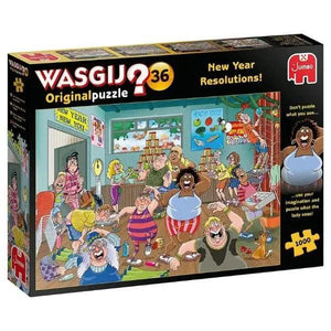 Puzzle Wasgij? 1000 pcs - New Year Resolutions - Brincatoys