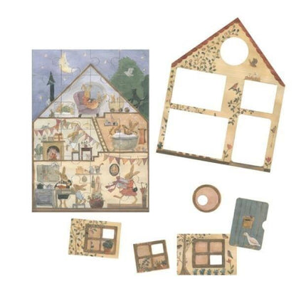Introducing XL Puzzle - Rabbit at Home with SKU 727007523 recommended for + 3 years