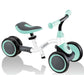Quadriciclo de equilíbrio Globber Learning Bike 3 em 1 Menta - Brincatoys