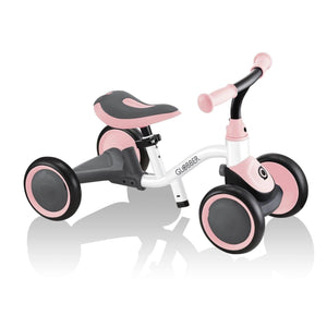 Quadriciclo de equilíbrio Globber Learning Bike 3 em 1 Rosa - Brincatoys