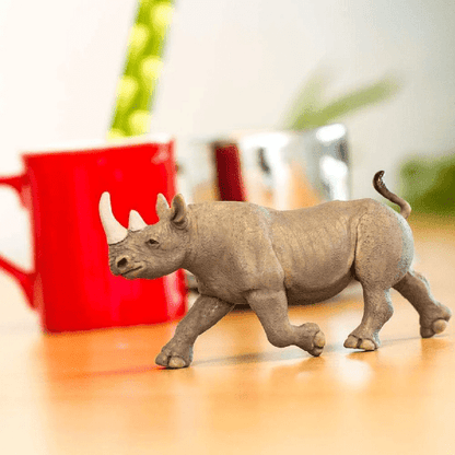 Introducing Rubber figure - Black Rhinoceros with SKU 432892923 recommended for + 3 years