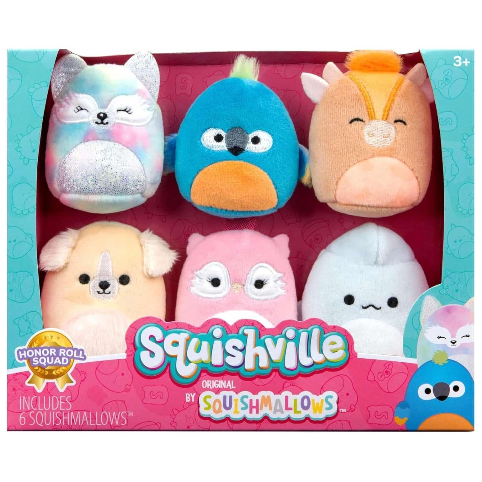 Apresentamos Squishville Mini Squishmallows Esquadrão do Quadro de Honra com o SKU 23047224 recomendado para + 3 anos