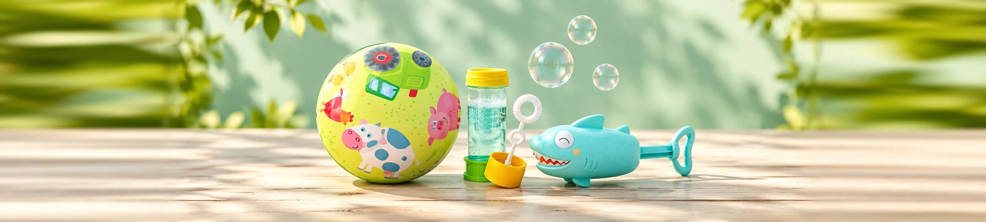 A selection of toys from the Outdoor collection