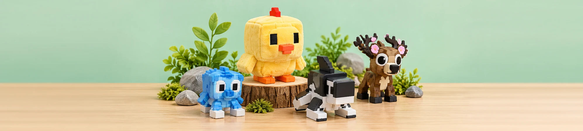 A selection of toys from the Roblox collection