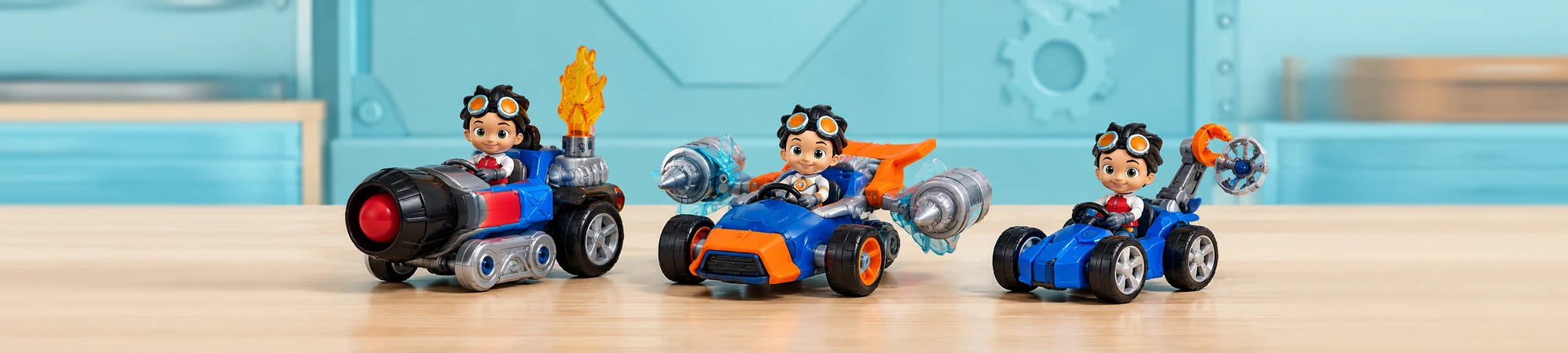 A selection of toys from the Rusty Rivets collection